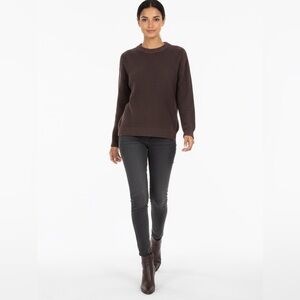 Cozy Velour BrownKnit Sweater